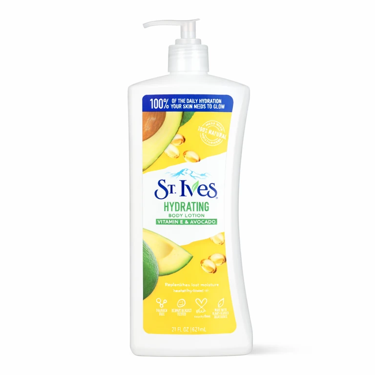 St. Ives Body Lotion 621 ml (21 fl oz) - Vitamin E & Avocado